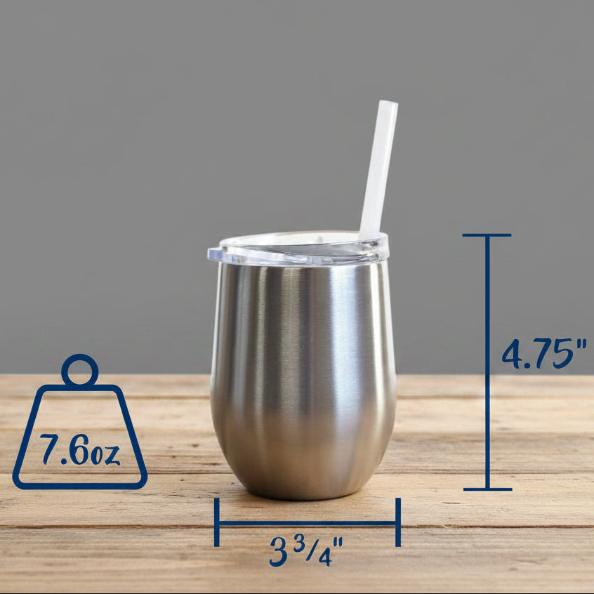 12oz INSULATED TUMBLER STYLE WINE GLASS