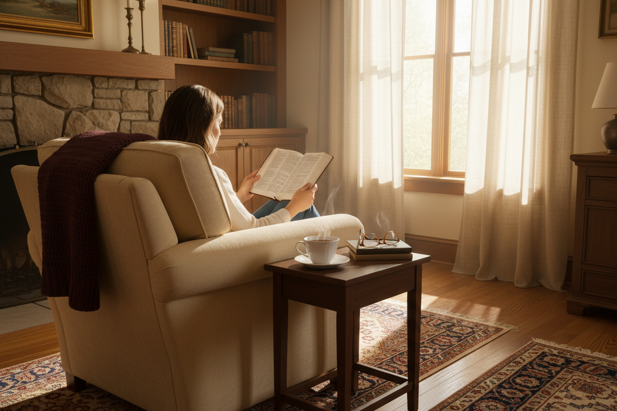 ESV Large Print Thinline Bible - Rasberry Floral Design