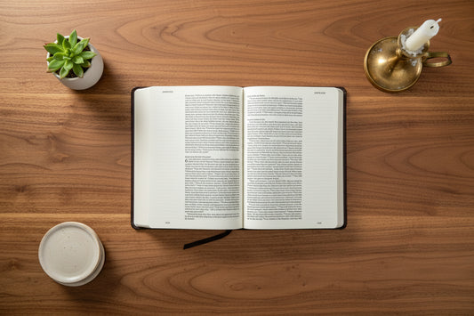 ESV Single Column Journaling Bible®, Large Print - Deep Brown