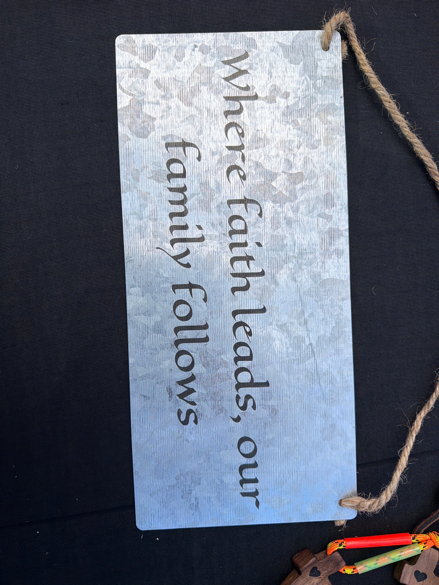 Metal Faith Sign