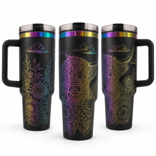 40oz RAINBOW TRAVELER TUMBLER