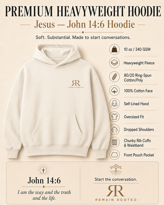 Remain Rooted™ Jesus - John 14:6 Hoodie