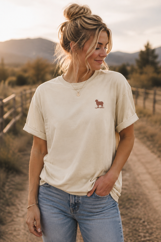 Remain Rooted™ | 9941 Women’s Tee – Luke 15:4 - Back Image