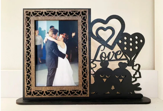 “Lovebirds Forever” 4×6 Keepsake Photo Frame