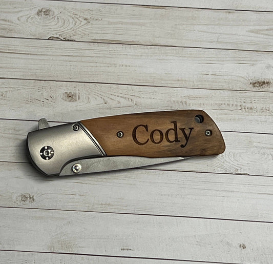 Gray Pocket Knife