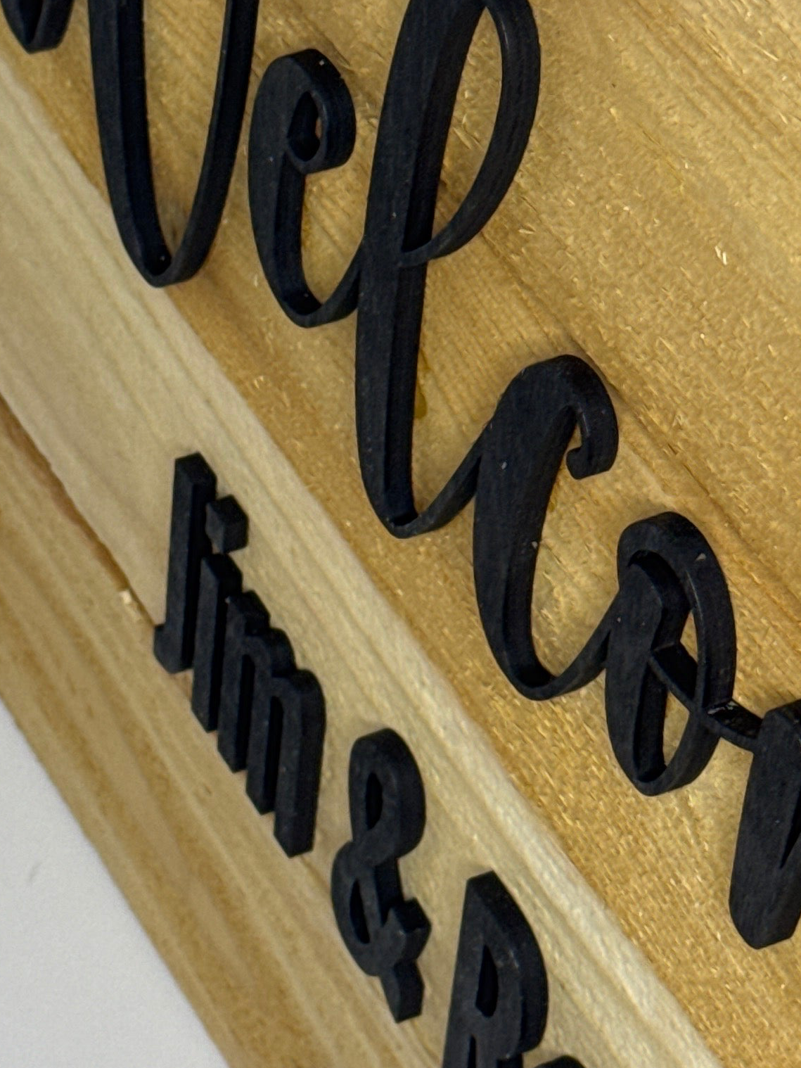 ✨ Personalized Wooden Wedding Welcome Sign — 20”x14”