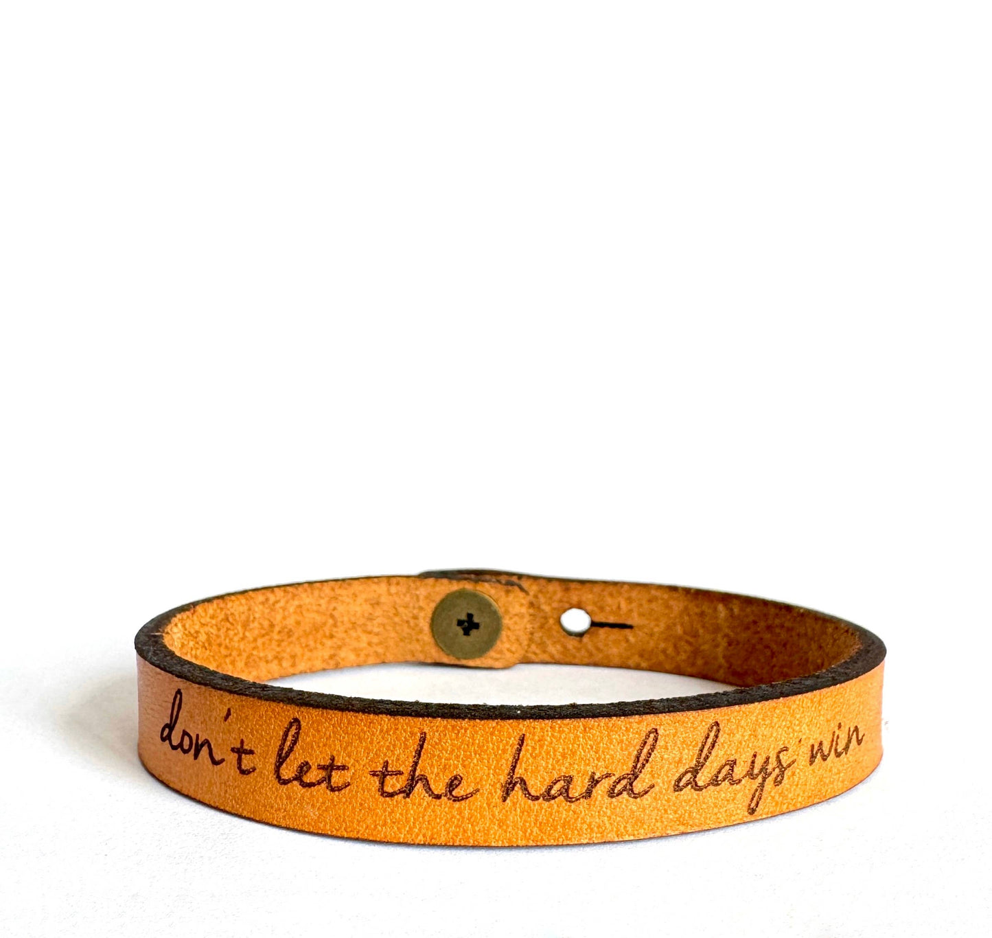 Hopeful Thin Leather Bracelet Collection - Encourage 