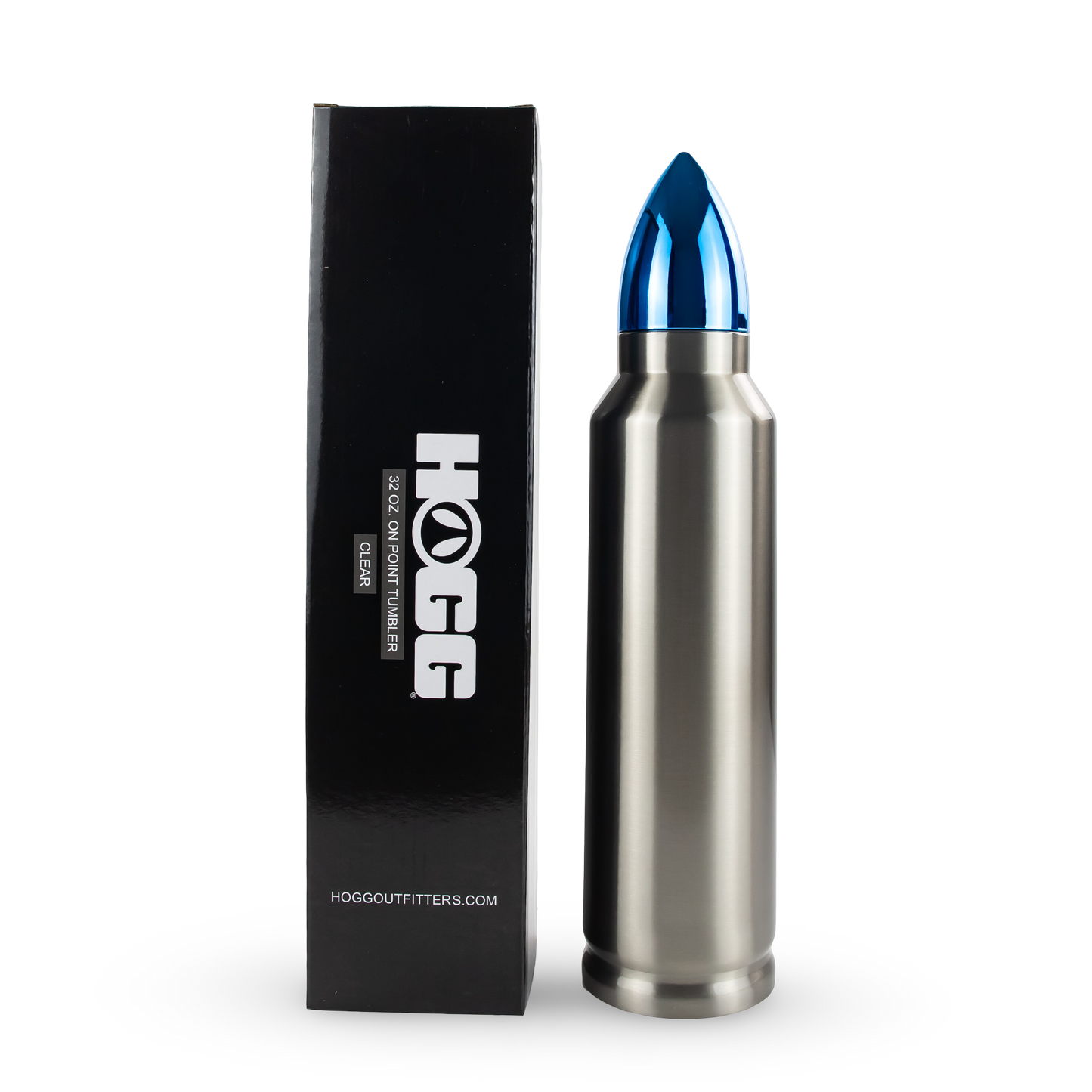 32oz BULLET TUMBLER - Clear Gold and Silver