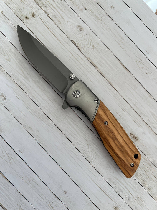 Gray Pocket Knife