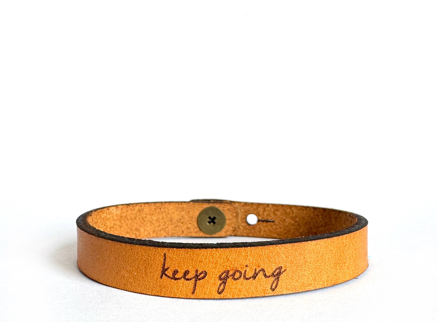 Hopeful Thin Leather Bracelet Collection - Encourage 