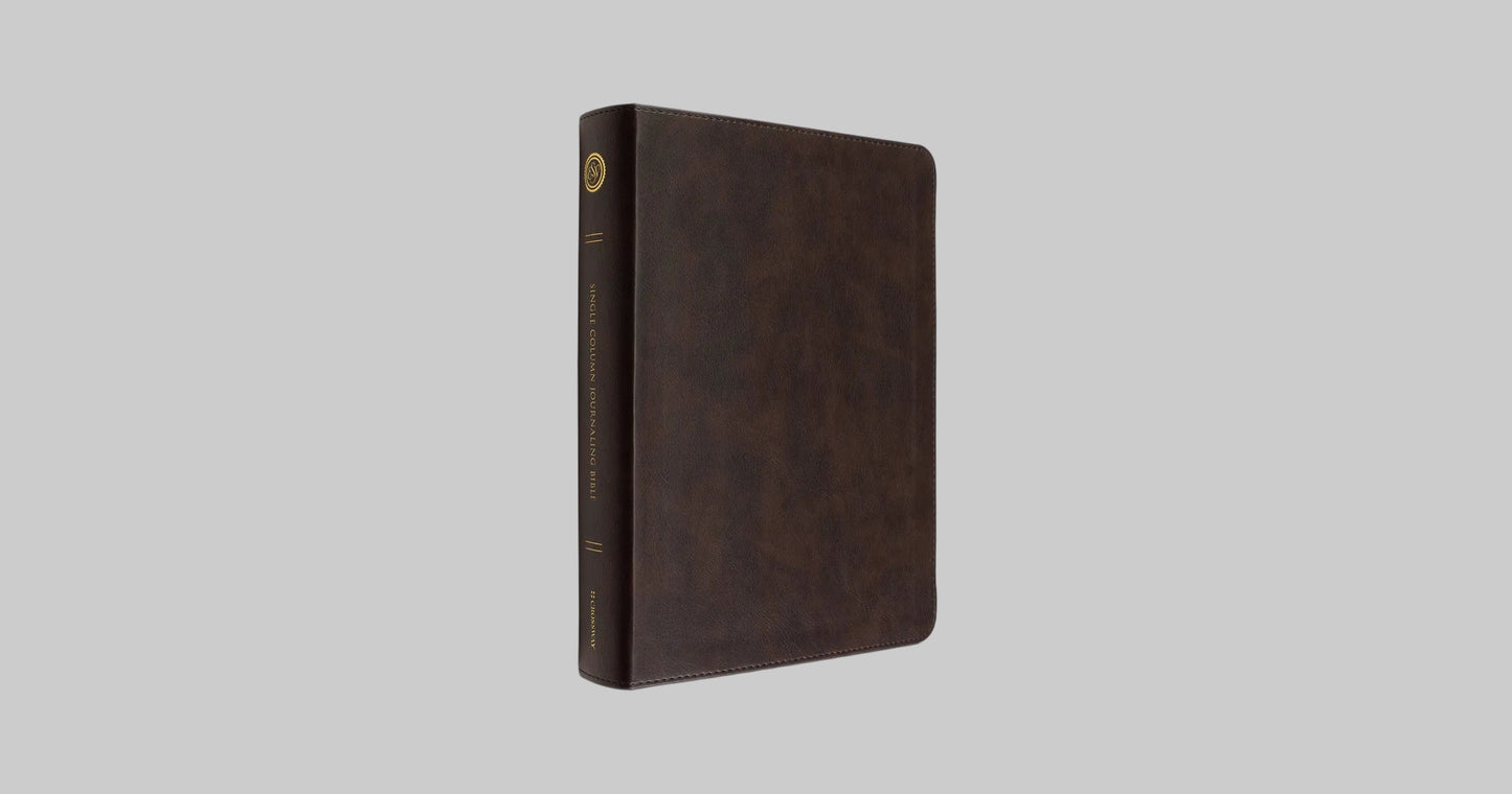 ESV Single Column Journaling Bible®, Large Print - Deep Brown