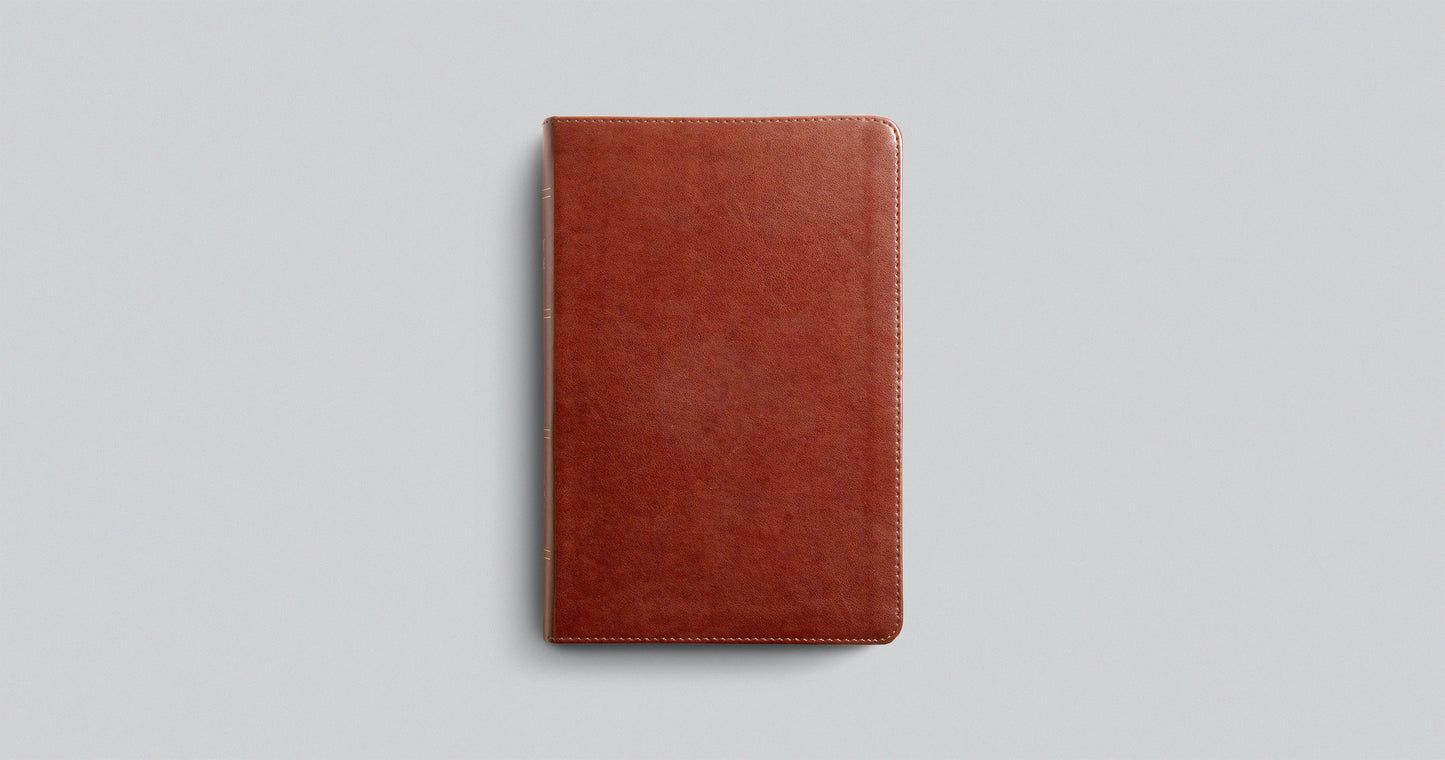 ESV Single Column Heritage Bible - Chestnut