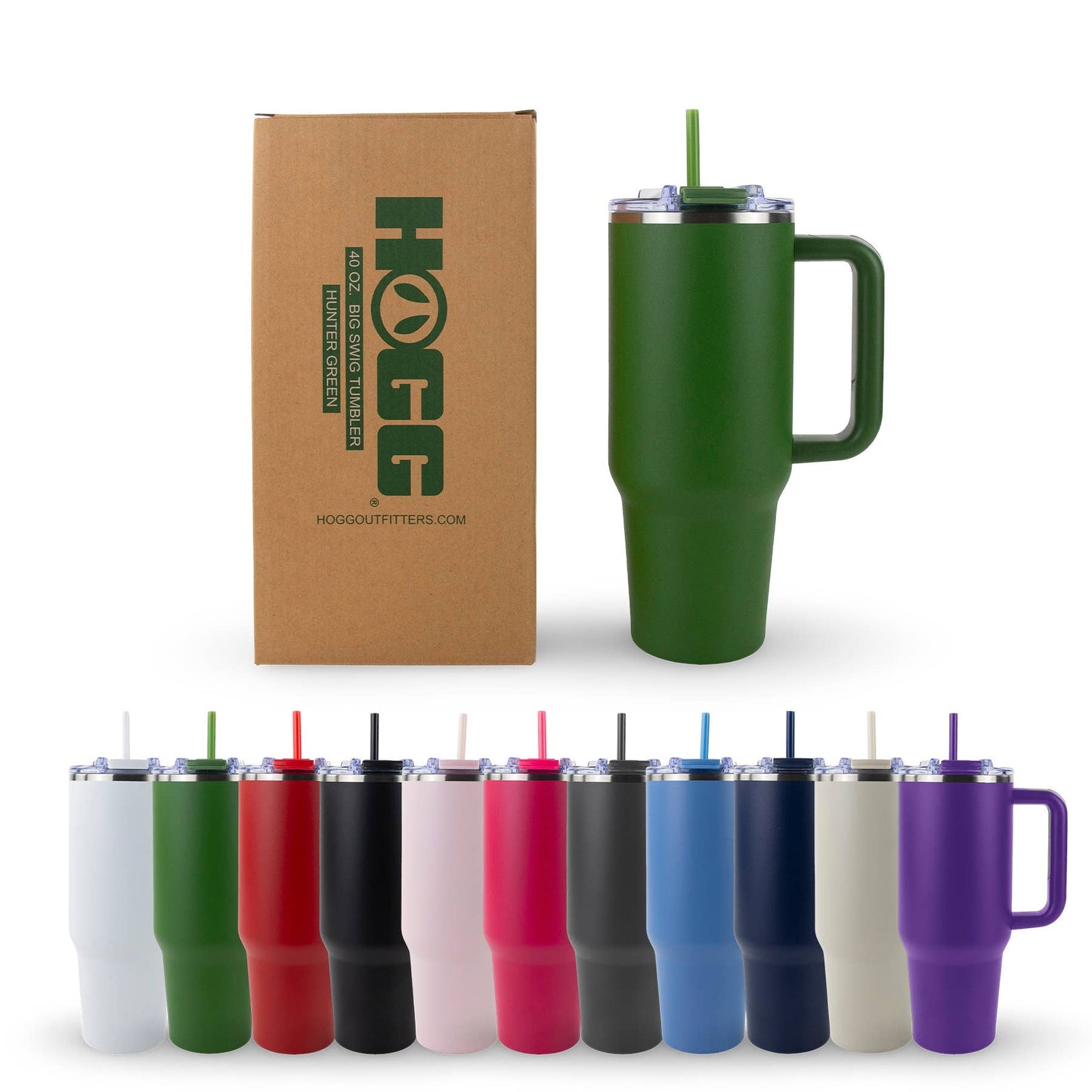 40oz POWDER COATED BIG SWIG TUMBLER