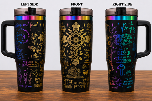 30oz RAINBOW TRAVELER TUMBLER - Pray Wrap