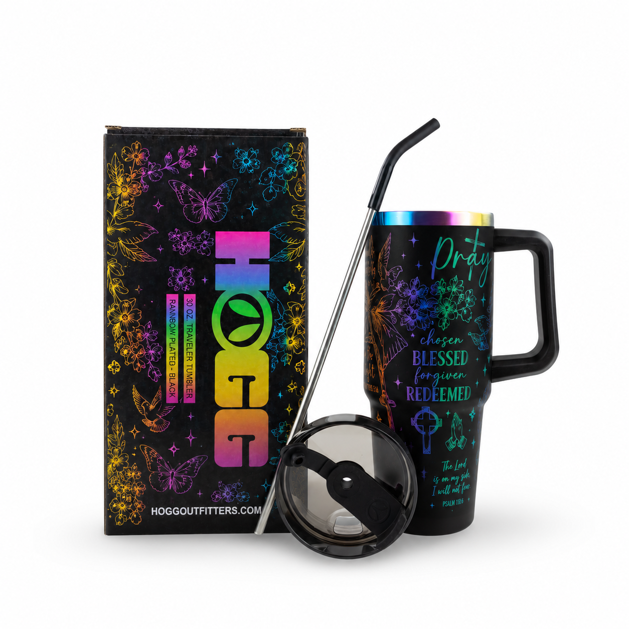 30oz RAINBOW TRAVELER TUMBLER - Pray Wrap