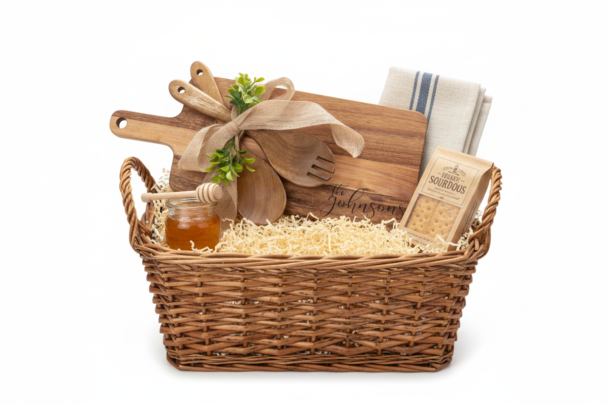 Cutting Board and Spoons