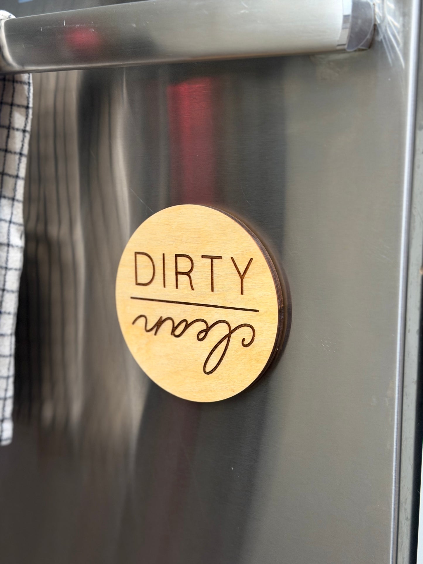 Dirty/Clean Magnetic Dishwasher Sign