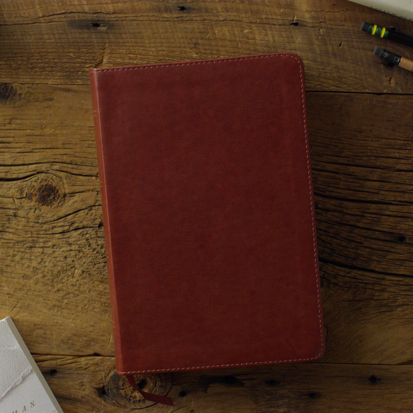 ESV Single Column Heritage Bible - Chestnut