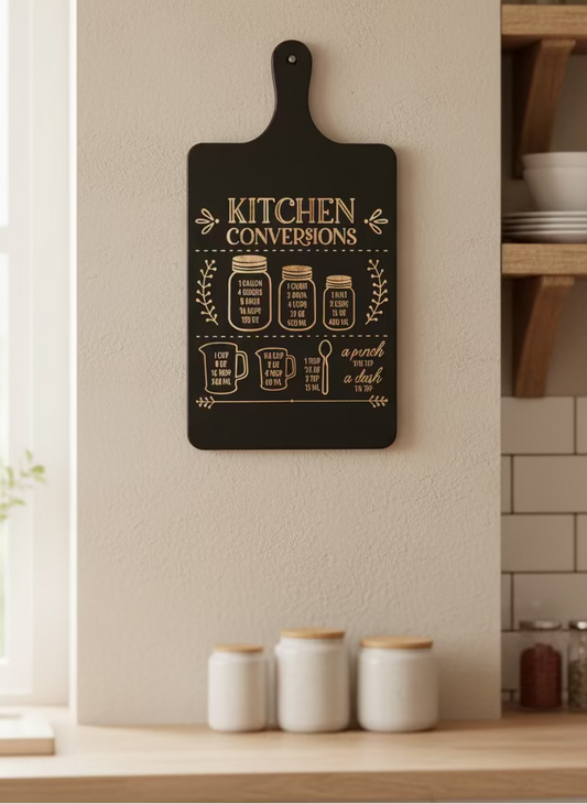 Engraved Acacia Kitchen Conversion Guide – Add Your Name