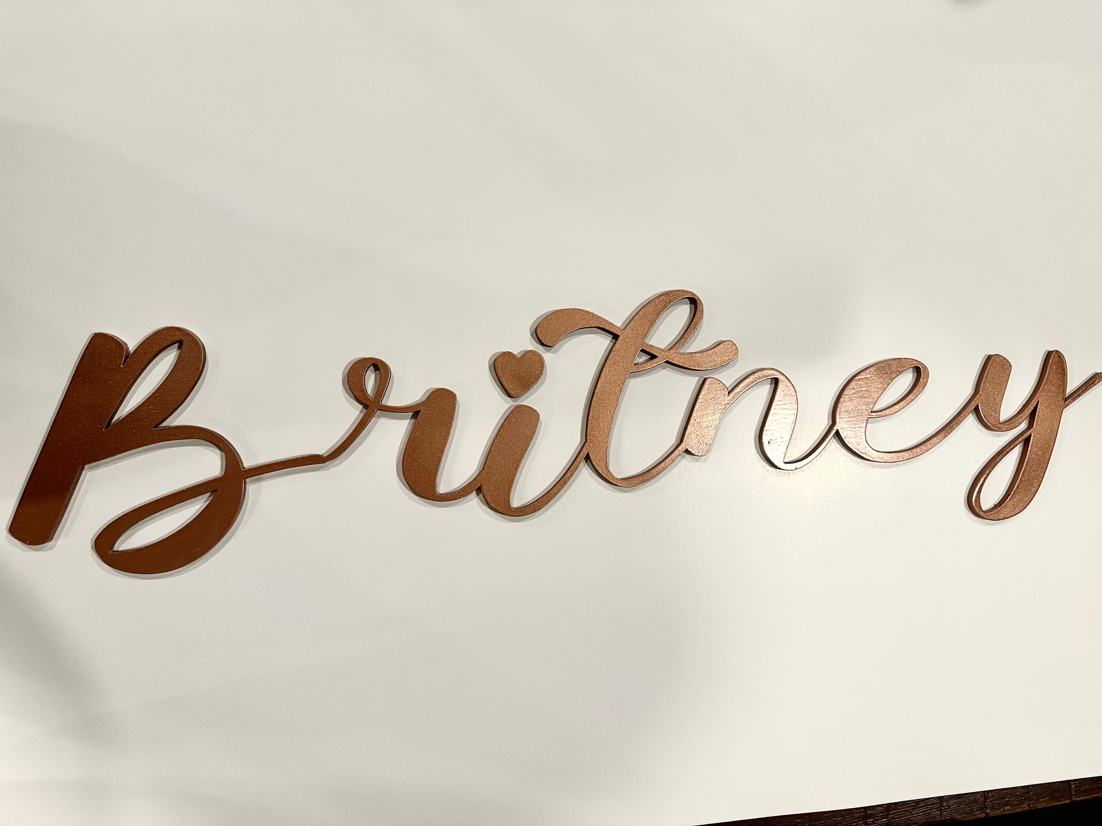 Custom Script Name Sign – Personalized Wood Cutout (1"–48" | Unfinished Birch or Painted)