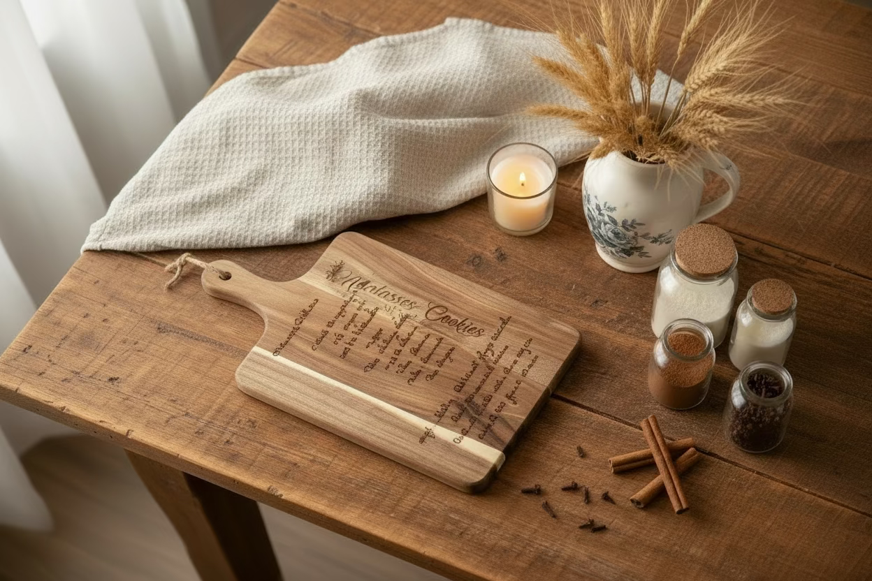 Your Family Recipe, Engraved on a Cutting Board