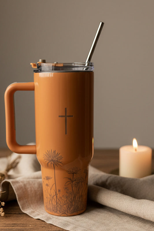 40oz BIG SWIG TUMBLER - GLOSSY TAN