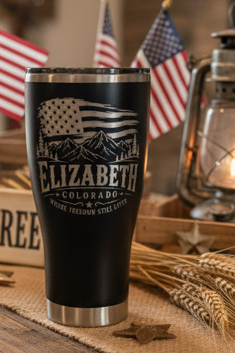 30oz POWDER COATED MODERN CURVE TUMBLER