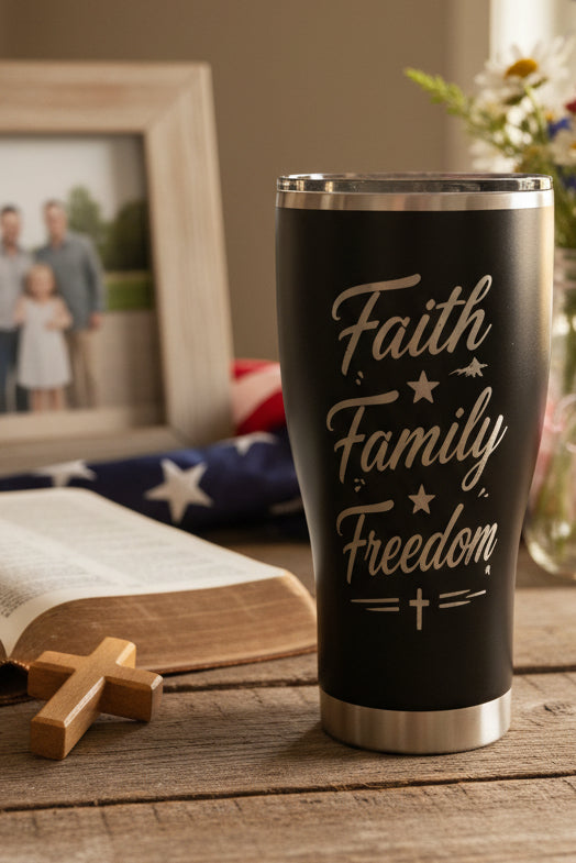 30oz POWDER COATED MODERN CURVE TUMBLER