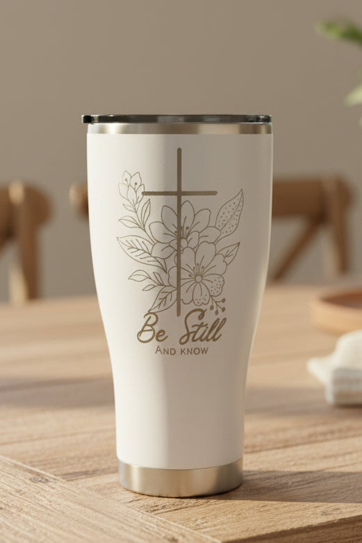 30oz POWDER COATED MODERN CURVE TUMBLER