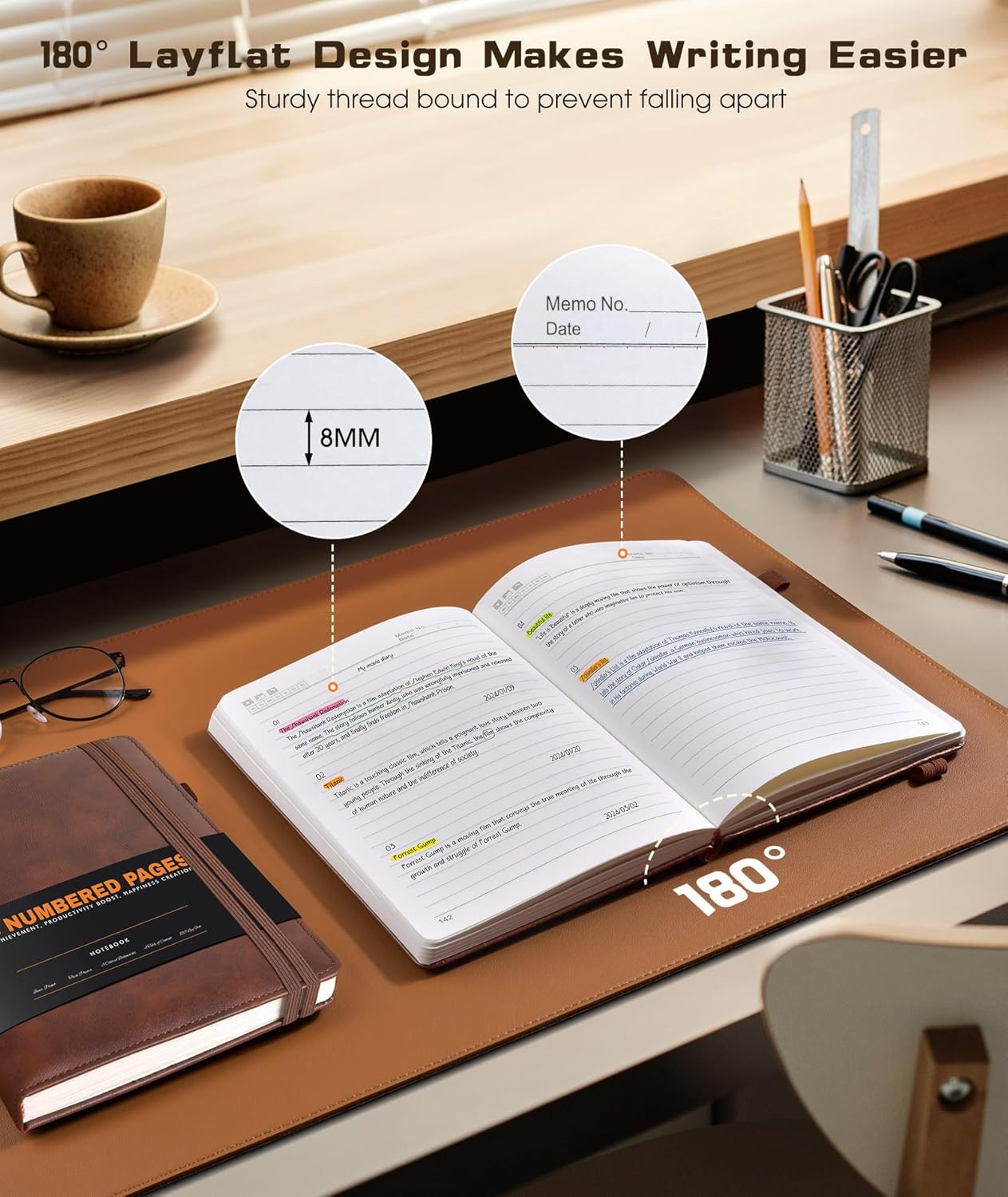 Personalized Engraved Leather Journal