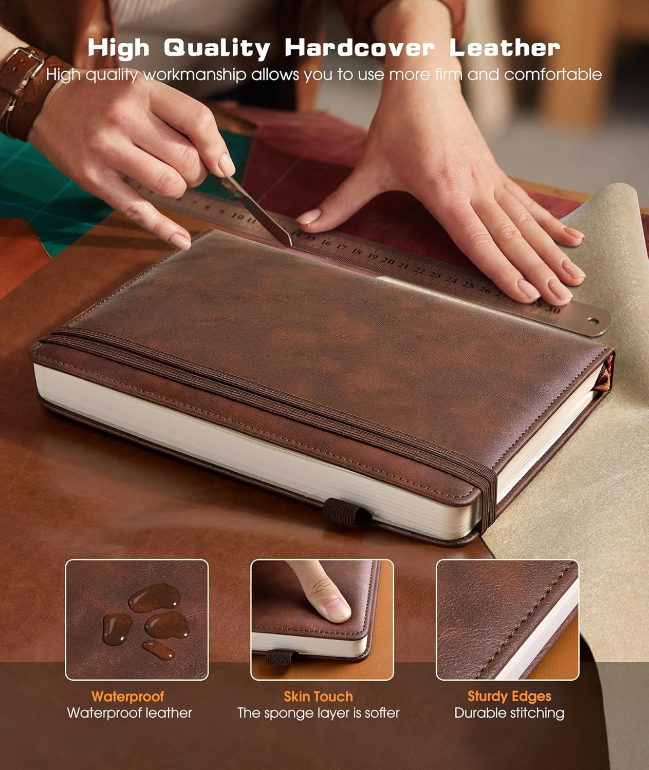 Personalized Engraved Leather Journal
