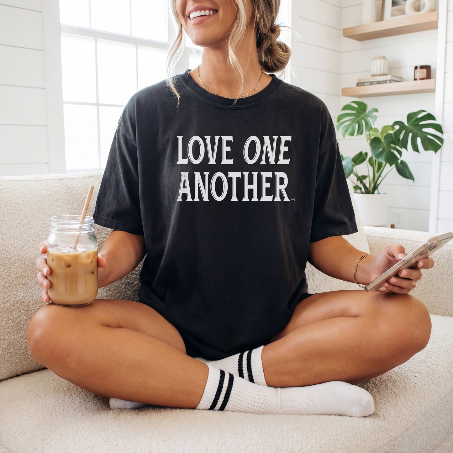 “Love One Another” Black Comfort Colors® T-Shirt