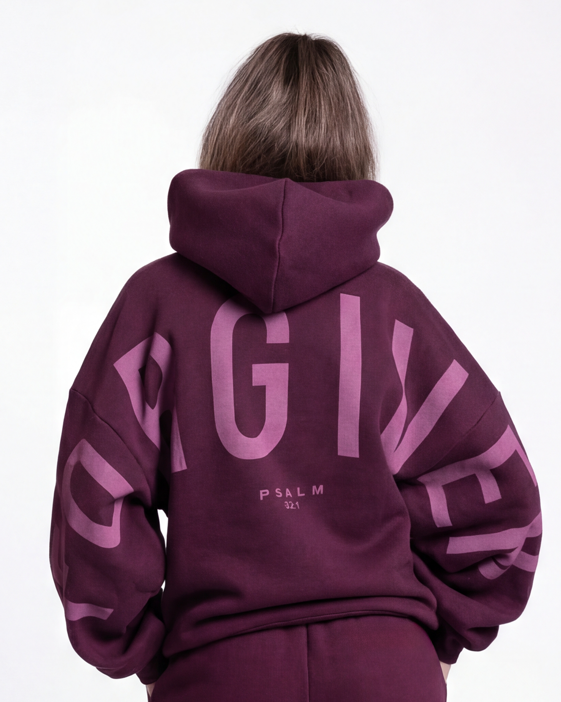 Kingdom Essential Hoodie - Forgiven - Jewel-Tone - Dark Cherry