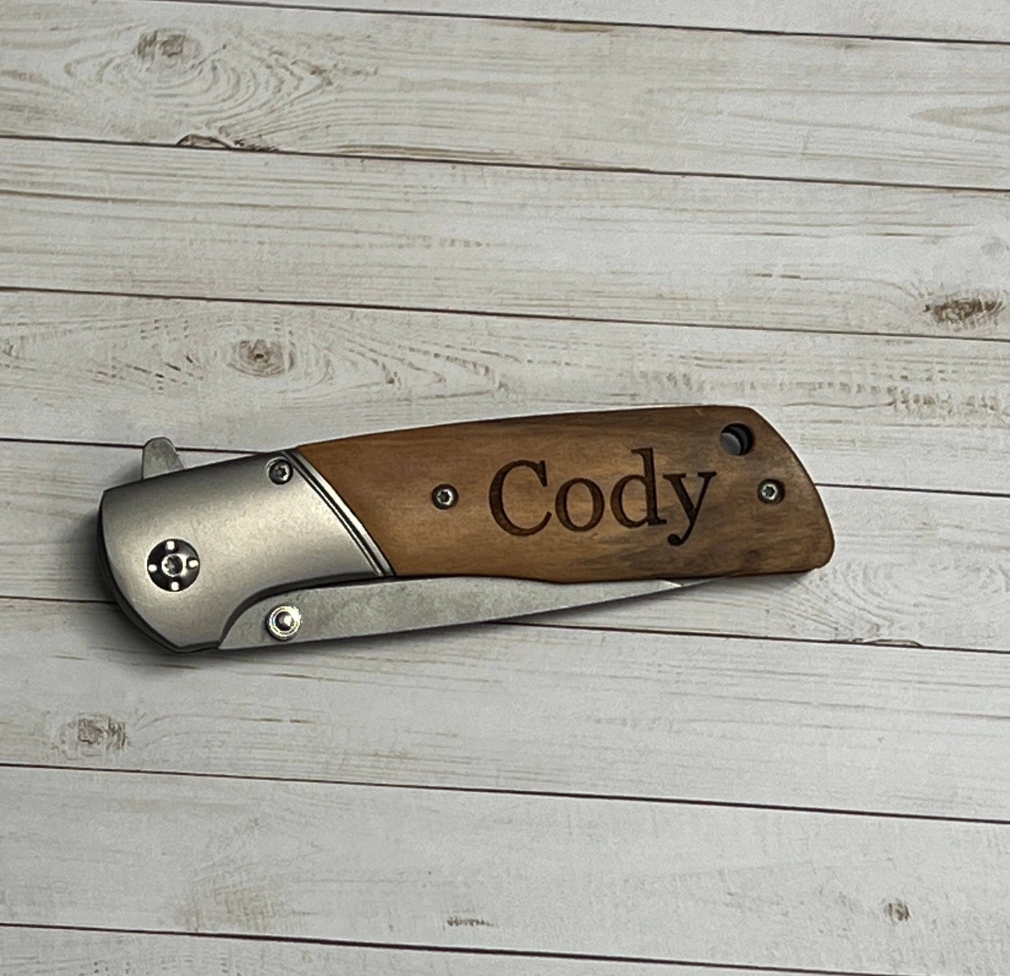 Gray Pocket Knife