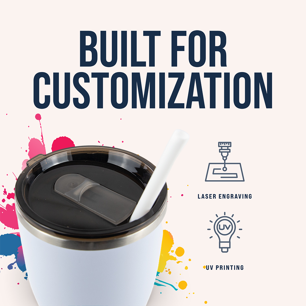 30oz POWDER COATED MODERN CURVE TUMBLER