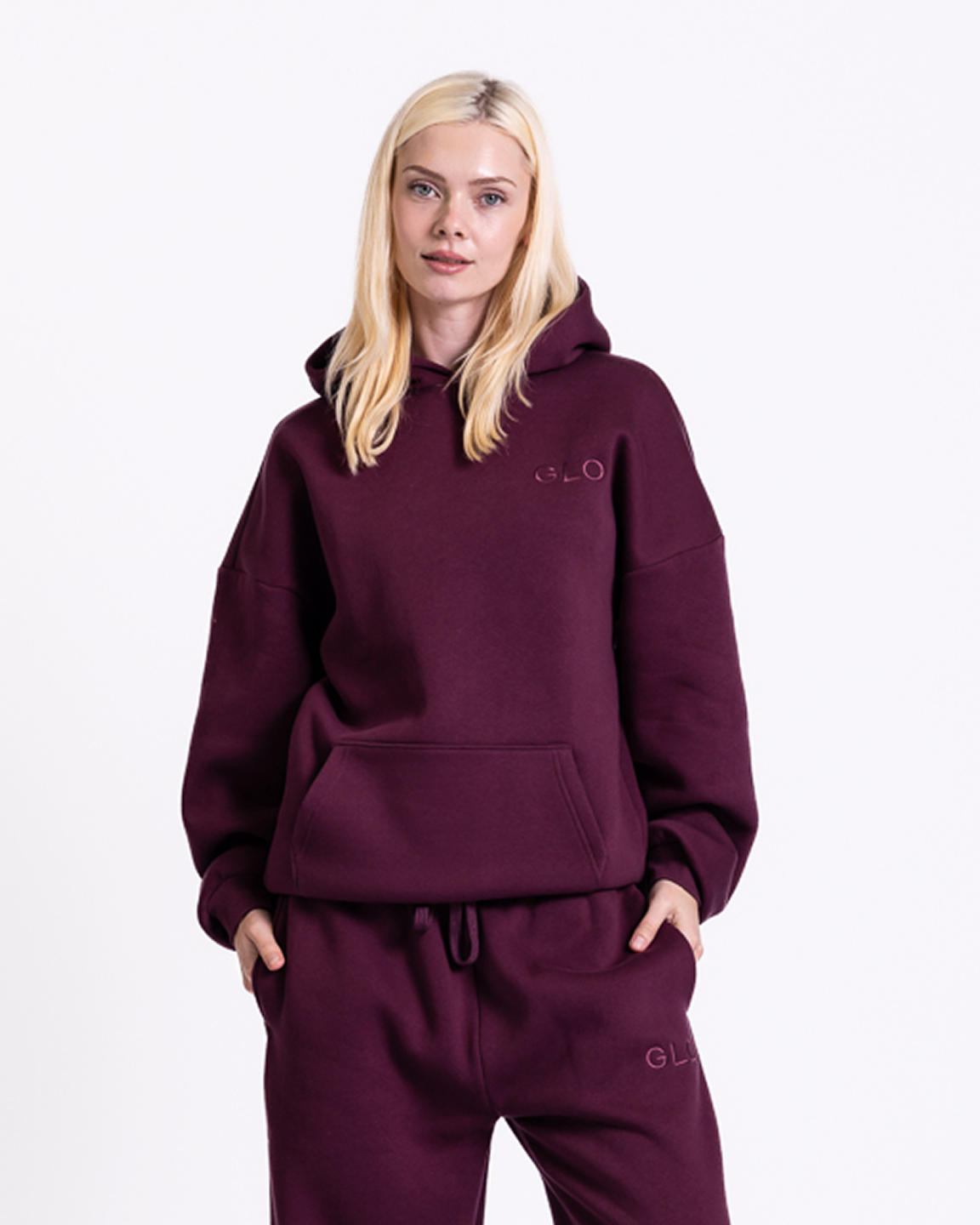 Kingdom Essential Hoodie - Forgiven - Jewel-Tone - Dark Cherry