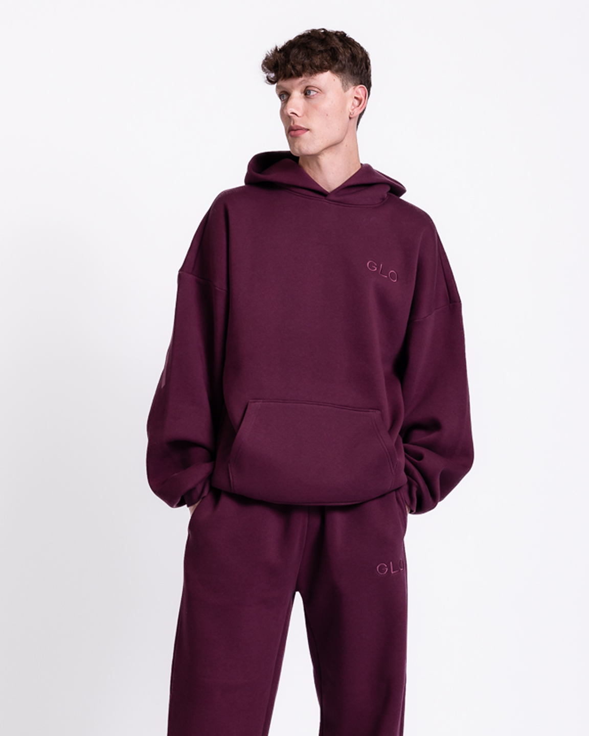 Kingdom Essential Hoodie - Forgiven - Jewel-Tone - Dark Cherry